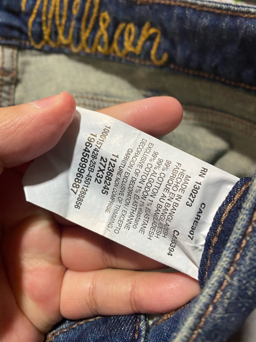 Wrangler X Lainey Wilson Windflower Bell‎ Bottom Jeans Flare Embroidered Size 27 - Picture 6 of 7